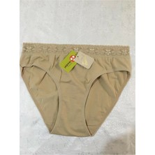 Belinay Kadın 12'li Beli Dantelli Ten Modal Külot Set