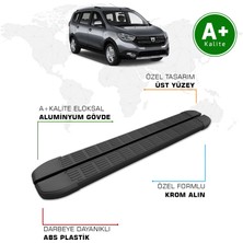 Dacia Lodgy Yan Basamak 2012 Model ve Sonrası S-Line Siyah