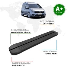 Volkswagen Caddy Yan Basamak 2004 – 2019 Model S-Line Siyah