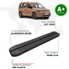Volkswagen Caddy Yan Basamak 2020 Model ve Sonrası S-Line Siyah