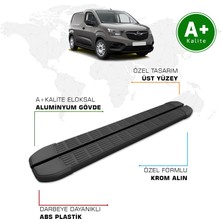 Opel Combo Panelvan Yan Basamak Uzun Şasi 2019 Model ve Sonrası S-Line Siyah