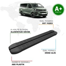 Opel Zafira Yan Basamak Kısa Şasi 2021 Model ve Sonrası S-Line Siyah