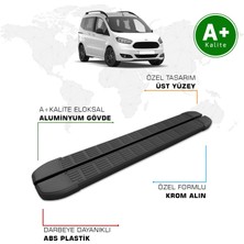 Ford Courier Yan Basamak 2014 – 2023 Model S-Line Siyah