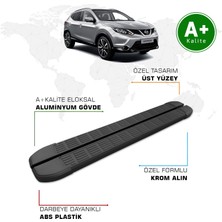 Nissan Qashqai Yan Basamak 2014 – 2021 Model S-Line Siyah