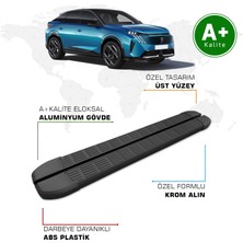 Peugeot 3008 Hybrid Yan Basamak 2024 Model ve Sonrası S-Line Siyah