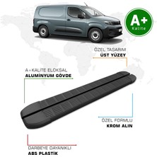 Opel Combo Panelvan Yan Basamak Uzun Şasi 2024 Model ve Sonrası S-Line Siyah
