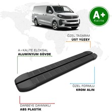 Opel Vivaro Yan Basamak Kısa Şasi 2021 Model ve Sonrası S-Line Siyah
