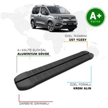 Toyota Proace City Yan Basamak Kısa Şasi 2019 Model ve Sonrası S-Line Siyah