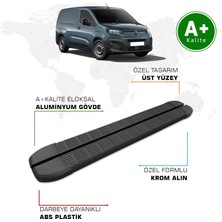 Citroen Berlingo Panelvan Yan Basamak Uzun Şasi 2024 Model ve Sonrası S-Line Siyah