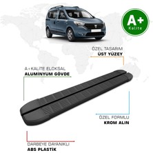 Dacia Dokker Yan Basamak 2012 Model ve Sonrası S-Line Siyah