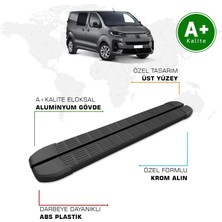 Fiat Scudo Yan Basamak Kısa Şasi 2022 Model ve Sonrası S-Line Siyah