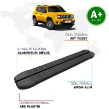 Jeep Renegade Yan Basamak 2014 Model ve Sonrası S-Line Siyah