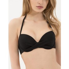 Deep Beach Push Up Bikini Üstü Dolgulu Balenli Boyundan Bağlamalı