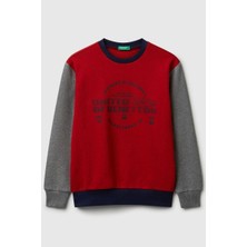 United Colors Of Benetton Erkek Çocuk 3J68C10PZ-25K Sweatshirt Kırmızı