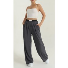 Beli Lastikli Palazzo Kadın Pantolon