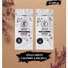 Josef Single Origin Brazil & Colombia Espresso Kahve 200GR 2'li Paket