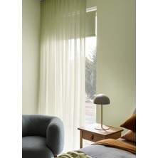 Düz Dökümlü Tül Perde - Pileli Dikim - Açık Yeşil - KL450