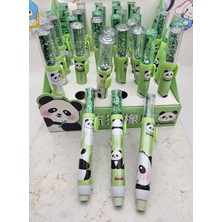 Panda Desenli Vibe Uzun Sürgülü Silgi Içi Simli Sevimli Okul Öncesi Öğrenci Hediyesi 1 Adet