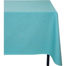 Turkuaz Renkli Pamuklu Dertsiz Duck Kumaş Masa Örtüsü