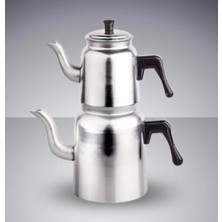 Alüminyum Çaydanlık Büyük Boy - 3,5 L Alt Hazne, 1,7 L Üst Hazne