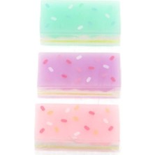 Mikro 3’lü Mousse Cake Silgi Seti – Şirin Kek Tasarımlı Silgiler