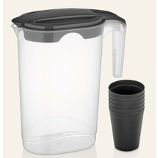 Master Sürahi Seti 1.75 L + 4 Bardak – Günlük Kullanıma Uygun