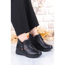 Pepita Z014 Rahat Esnek Kaymaz Taban Yumuşak Hakiki Deri Kadın Bot