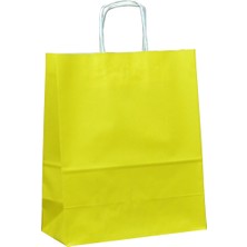 25*31*12 Sarı Saplı Kağıt Çanta 24 Adet