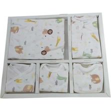 Zürafa Desen Jakarlı 10 Lu Zıbın Seti