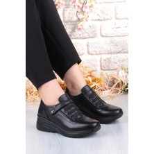 Pepita Z010 Comfort Yumuşak Esnek Kauçuk Kaymaz Taban Hakiki Deri Kadın Ayakkabı