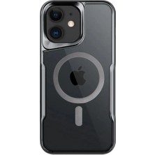 Apple iPhone 11 Elegant Venüs Magsafe Kılıf – Slim Transparent Tasarım - Titan Gri