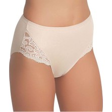 Belinay Kadın Ten 4'lü Modal Dantelli Külot