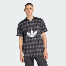 Adidas Originals JV7745 TARTAN DESENLİ BOL TİŞÖRT