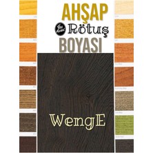 Flea Market Ahşap Rötuş Boyası - Wenge - 25ML , Fırçalı  Şişede Mobilya Masa Sandalye Sehpa Çizik Onarıcı