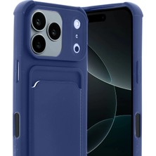 Apple iPhone 17 Pro Card Flex Kılıf (Kartlıklı) - Lacivert