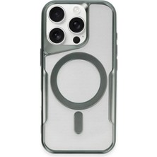 Apple iPhone 12 Elegant Venüs Magsafe Kılıf – Slim Transparent Tasarım - Yeşil