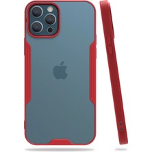 Apple iPhone 12 Pro Max Kılıf Platin Soft - Kırmızı