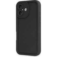 Apple iPhone 16 Stylish Soft Kılıf (Yumuşak Kılıf) - Viera Elegant Design - Siyah