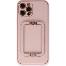 Apple iPhone 12 Pro Aurela Kapak – Şık, Tok & Metal Çerçeveli Stil - Pembe