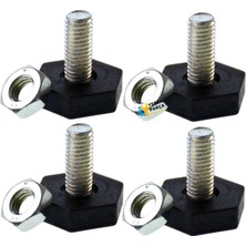 Beko Uyumlu Çamaşır Makinesi Ayağı Kaymaz Ayarlı Ayak 4 Lü Seti Ölçülere Dikkat Ediniz