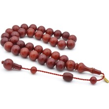 Hakkı Usta Imzalı Turuncu Vietnam Sıkma Kehribar Tesbih