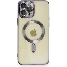Apple iPhone 12 Pro Max Magneticedge Kılıf - Mor