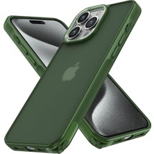 Apple iPhone 15 Pro Max Elegant Protective Kılıf - Slim Cover - Yeşil