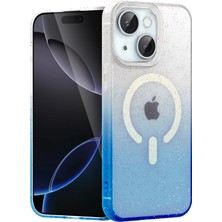 Apple iPhone 14 Radiant Pummel Glitter Kapak – Stylish Simli Yüzey & Dayanıklı Tasarım - Mavi