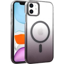 Apple iPhone 11 Selene Shine Magsafe Case – Elegant Glossy Kılıf (Işıltılı Premium Kapak) - Siyah
