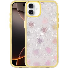 Apple iPhone 16 Astra Desenli Kapak – Slim, Zarif & Şık Tasarım, Modern Koruma - Sarı