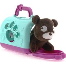 Taşıma Çantalı Peluş Kahverengi Yavru Köpek