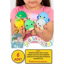 Squishmallows Squooshems – 6 Adet - 6.5 cm Sürpriz Yumuşacık Koleksiyon Oyuncağı Seri 8