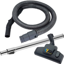 Fakir Uyumlu Commander 2400 Cyclonic Süpürge Çelik Telli Emiş Hortumu Başlığı Borusu