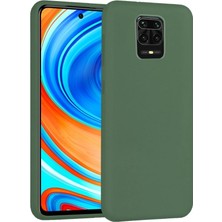 Piyasa Sepeti Xiaomi Redmi Note 9 Pro Max İçi Kadife Silikon Kılıf Yeşil